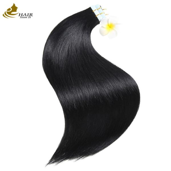 Buy cheap Black Invisible Tape In Hair Extensions One Sided 100g Virgin Human Hair Extensions from wholesalers