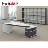 Buy cheap Officeworks Modern Glass Executive Desk MDF Glossy Surface SGS Certified from wholesalers