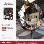 ISO9001 Bending Stainless Steel Sheet Water Ripple Hammered Metal Plate
