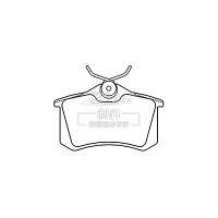 Buy cheap Volkswagen Passat B5 TRW Ceramic Brake Pad D340 1H0698451E product