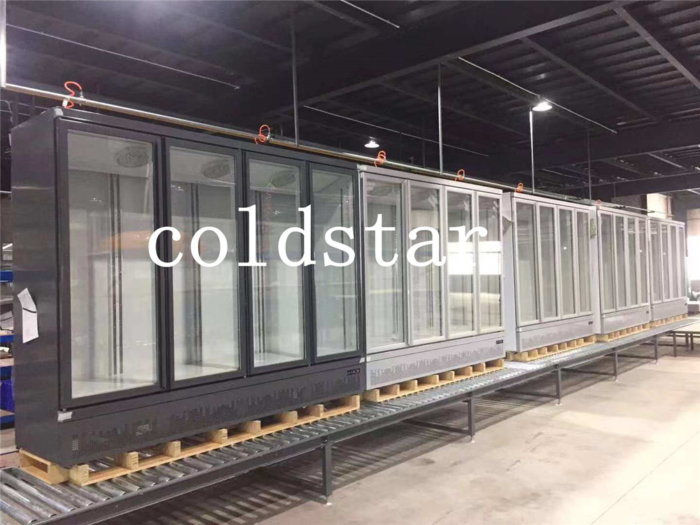 Supermarket Refrigeration Equipments 1 2 3 4 Door Display Fridge Drink Cooler