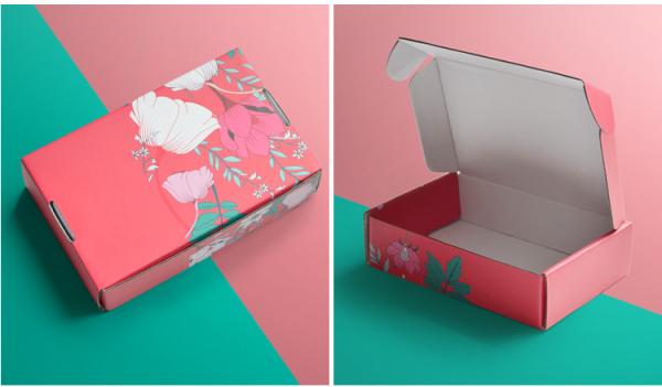Buy cheap Kraft Paper Cosmetic Shipping Boxes Recycled Corrugated Cosmetic Delivery Box from wholesalers