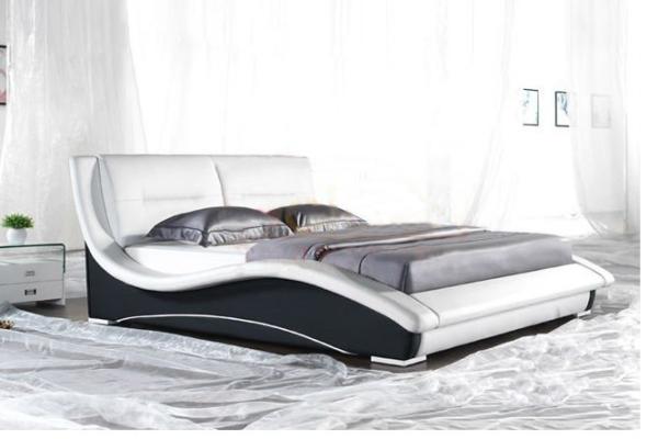 Buy cheap Contemporary Faux Leather Upholstered Platform Bed With Tufted Headboard, Brown… from wholesalers