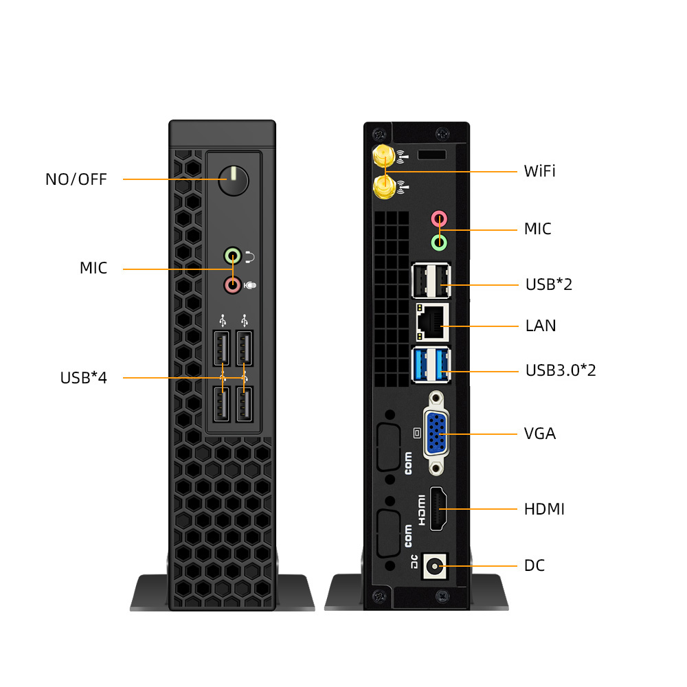 1- Mini PC AMD Ryzen 7 4700U 8 Cores Barebone Desktop Computer DDR4 NVMe WiFi6 BT5.2 4K HD HTPC Gaming Mini Computer