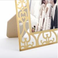 Buy cheap Vertically Stand Metal And Glass Photo Frame , A4 Glass Picture Frames product
