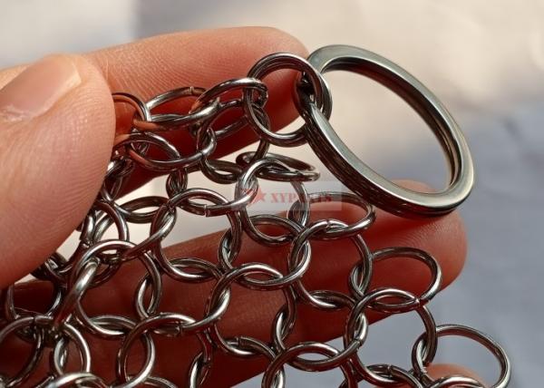 Buy cheap 5 Inch Cast Iron Chainmail Scrubbers Food Grade Stainless Steel Material from wholesalers