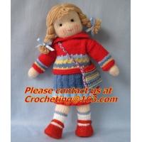 Buy cheap Custom kitted toys, knitting girl, 100% cotton yarn custom toys， Cheap custom product