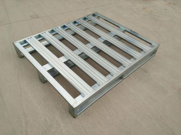 Buy cheap 1200x1000 Stackable Steel Pallets 2 Entry Metal Stacking Pallets from wholesalers