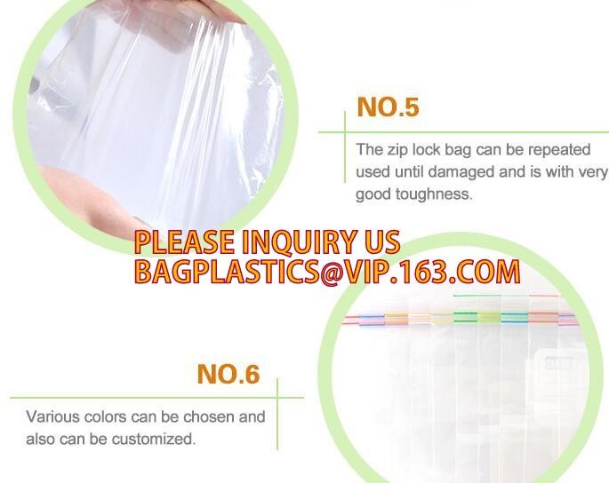 Eco-friendly PE two Track Vacuum Plastic Zipper,PE Hermetic Seal Zipper, Custom Double Seal Plastic Bag /Double Track Pl