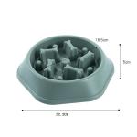 Pet PP Bone Shaped Slow Food Bowl Non Slip Small And Medium Sized Dog Bowl