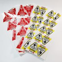 Buy cheap Rectangular Caution Warning Label 50 X 50mm Warehouse Permanent Adhesive Label product