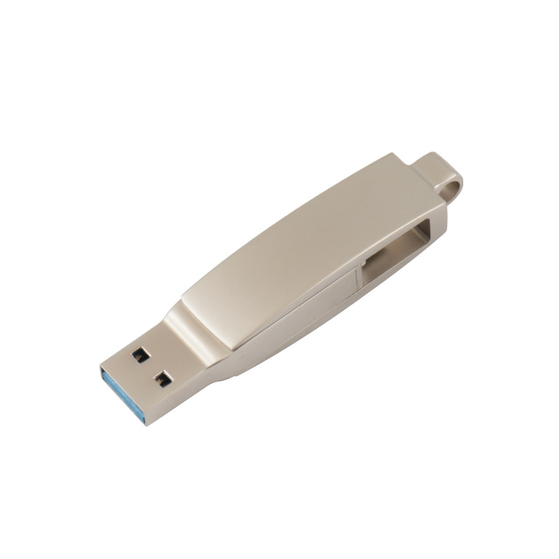 Body Silver Matt Fast Speed Type C USB Flash Drive Passed The H2 Test EU Standrad
