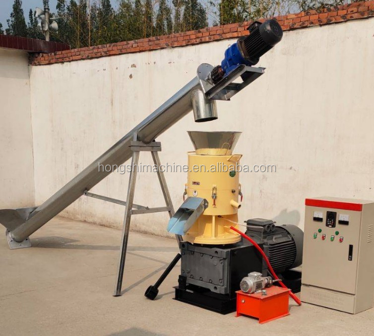 Flat Die Wood Sawdust Biomass Pellet Machine Production Line High Quality