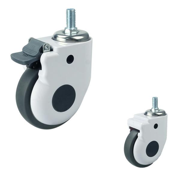 Buy cheap 3" 4" 5" Medical Casters OEM Threaded Stem Silent Hospital Bed Castors With Nylon Brake from wholesalers