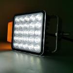 White / Blue LED Square Work Light 75W LED Spotlights For Tractors