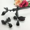 Buy cheap Matte Black Stainless Steel Leaf Pipe Curtain Rods from wholesalers
