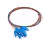 Buy cheap FTTH SC UPC Simplex Colorful Fiber LSZH/PVC Singlemode SM 12cores Fiber Optic Pigtail from wholesalers