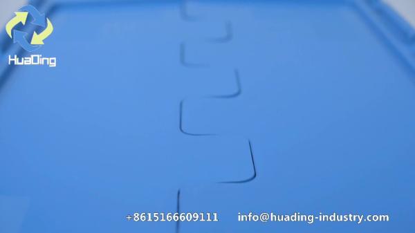 Plastic nesting moving box container round trip tote for storage made by virgin