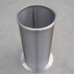 Wedge Wire Screen Strong Stainless Steel Filtration Welded Slot 25-350 Mircon