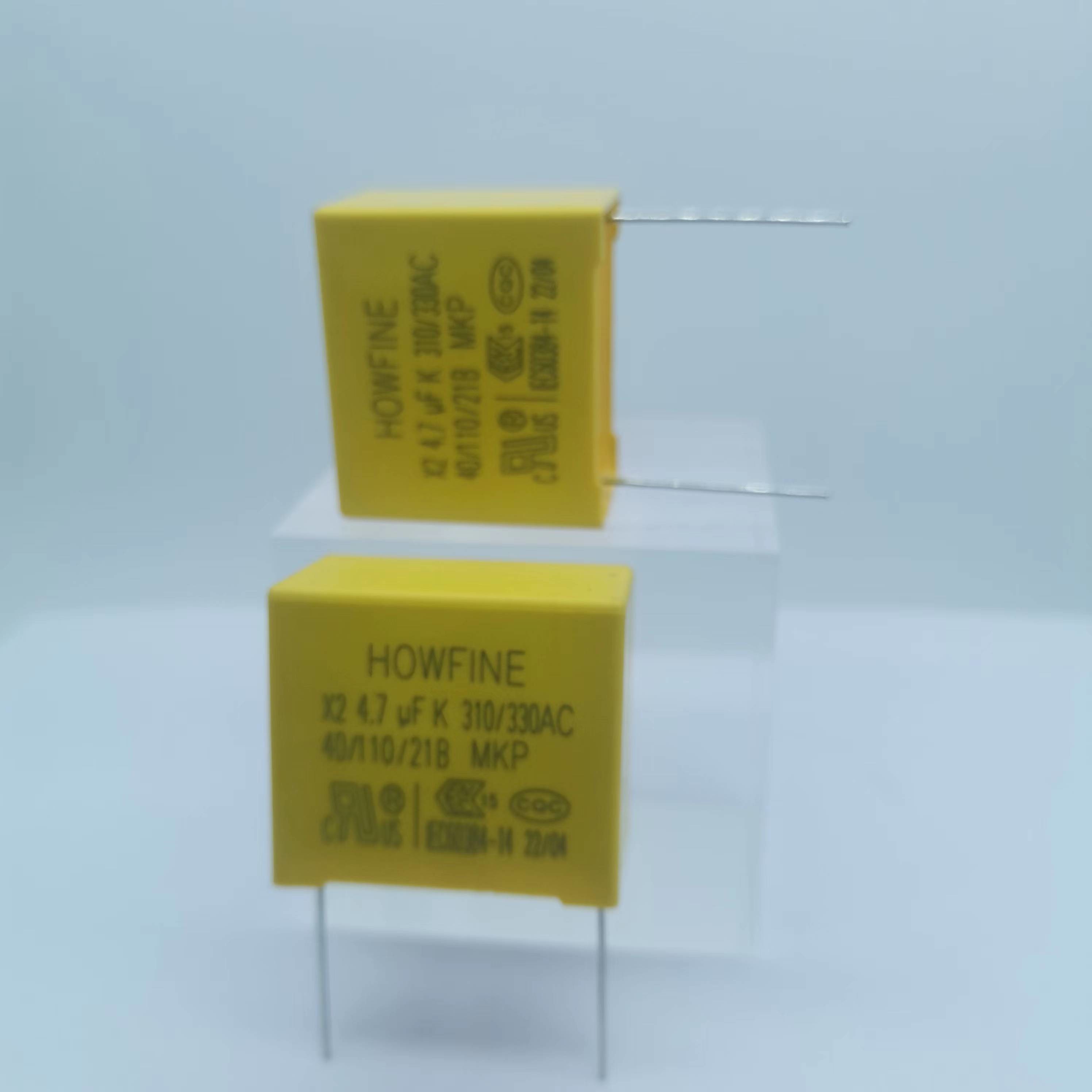 Metallized Polypropylene X2 Safety Capacitor 475K 310V Yellow Color