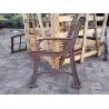 Buy cheap Living Room Wood Slats Antique Cast Iron Bench Ends Art Design Erosion Resistance from wholesalers