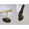 Buy cheap Custom Design Metal Decorations Crafts Gold Color Standing Style Shoe Display Rack from wholesalers