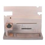 Wood Docking Station Phone Nightstand Organizer Table Multi Watch Stand Wallet