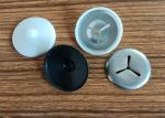 40mm Diameter White Black Plastic Cover Dome Caps Washer With 3 Slots Washer