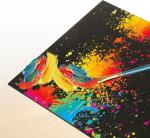 15 Pack Canvas Boards For Oil Painting , Black Cotton Canvas Panels Multi