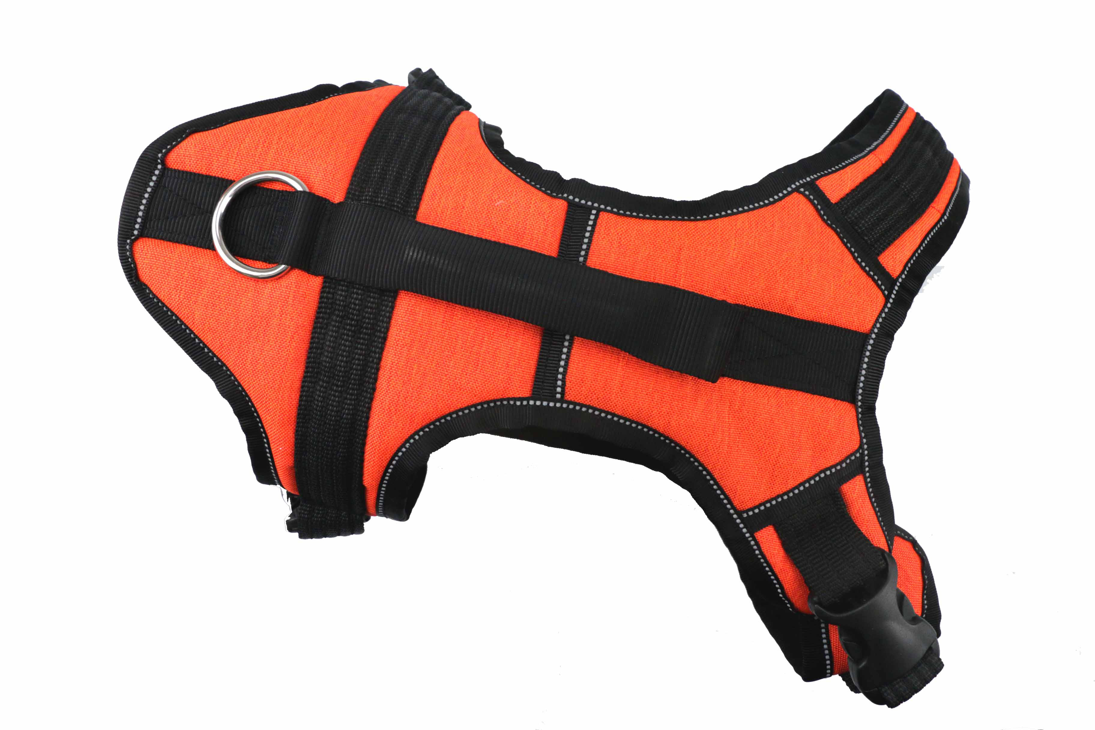 XXS-L Orange Tactical Dog Harness / Personalized No Pull Dog Harness Front Clip