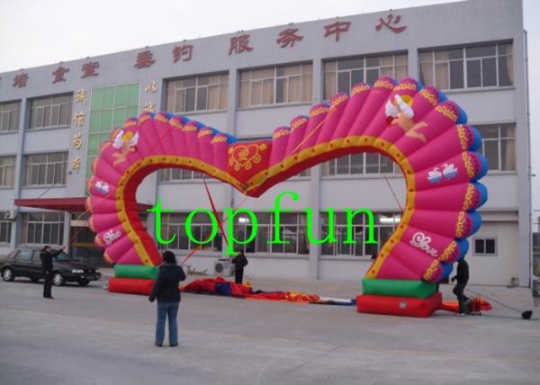 Buy cheap Sewn Structure Inflatabl Arch For Wedding Water Proof / Fire Retardant from wholesalers