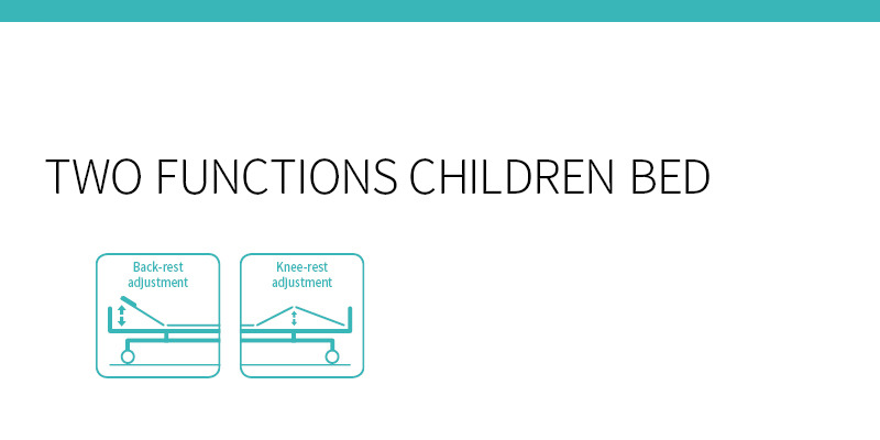 Double Cranks Multifunction Babies Medical Crib Stainless Steel Kids Hospital Bed Manual Child Pediatric Bed Manufacturers