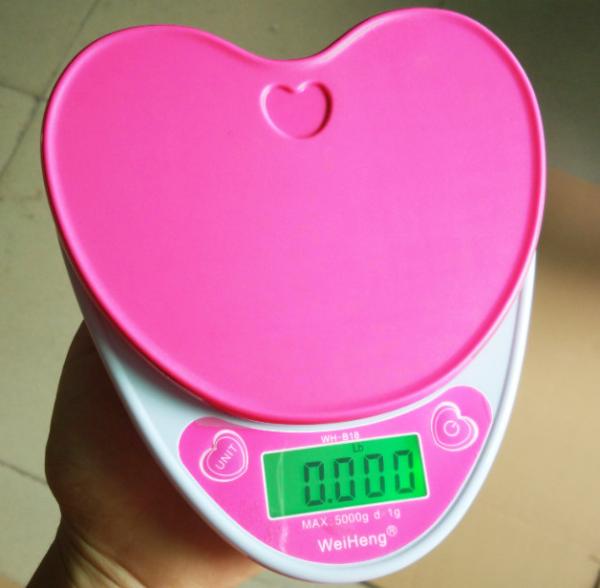 Buy cheap Heart Shape Electronic Food Weighing Scales Portable For Kitchen Use from wholesalers