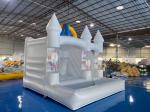 Hot Sale White Bounce House Pastel Jumping Wedding Bounce Castle Balloons