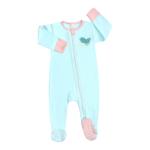 Boys' And Girls' Newborn Footed Rompers Zip Front Non-Slip