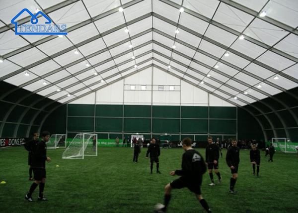Buy cheap Custom Indoor Sports Hall Tent Curved Shape For Football Soccer Field Canopy For Sporting Events from wholesalers