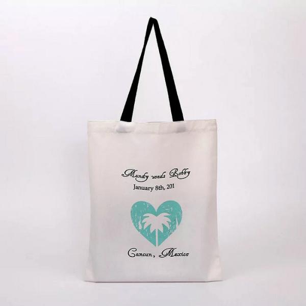 Buy cheap Beautiful Reusable Cotton Canvas Tote Bags For Ladies Customized Size from wholesalers