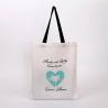 Buy cheap Beautiful Reusable Cotton Canvas Tote Bags For Ladies Customized Size from wholesalers