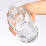200ml Tall Glass Bottle for Wine and Liquor Clear Glass Rubber Stopper Sealing