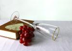 240ml Lead Free Crystal Champagne Glasses Vintage, 260mm Crystal Tulip Wine
