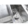 Buy cheap Stainless Steel 18 gauge countertop satin polish SS304 silver clor Handmade apron farmhouse thicker steel steel Sink from wholesalers