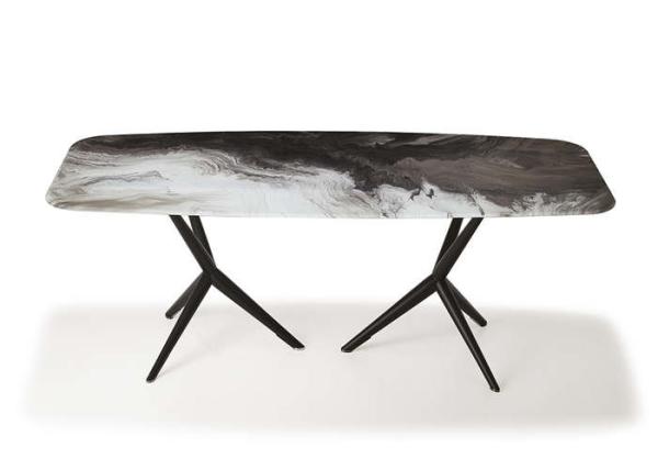 Buy cheap Home / Restaurant Custom Made Furniture Dining Room Tables With Marble Top from wholesalers