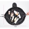 Buy cheap Professional Waterproof Polyester Black Drawstring Cosmetic Bag from wholesalers