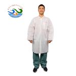 White Anti Static Polypropylene Disposable SPP Lab Coat