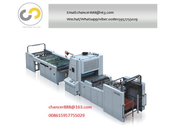 FULL AUTO HIGH SPEED VERTICAL FILM LAMINATOR USING WATER,OIL AND PRE-COATING