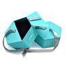 Buy cheap Green Hexagon Magnetic Gift Box With Ribbon And Foam Insert Foil Stamping Surface Rigid Cardboard from wholesalers