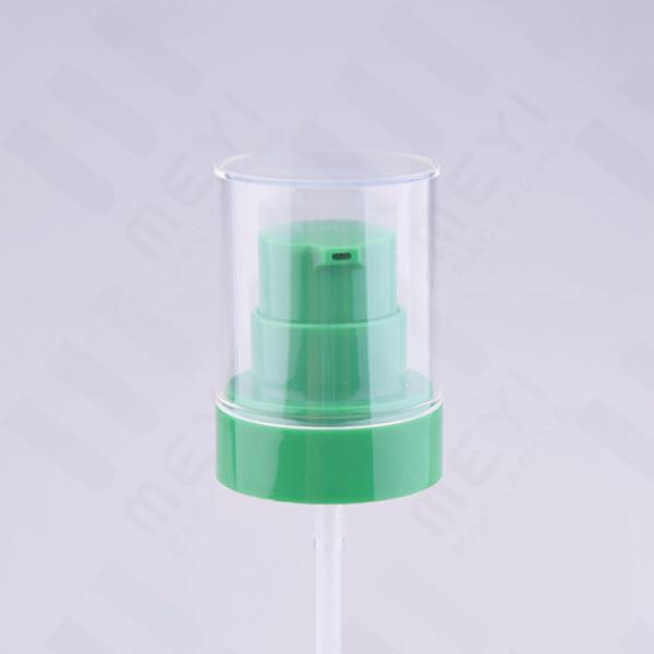Buy cheap 20mm Outer Spring Treatment Pump Green Plastic Cream Bottle Pump With AS Overcap from wholesalers