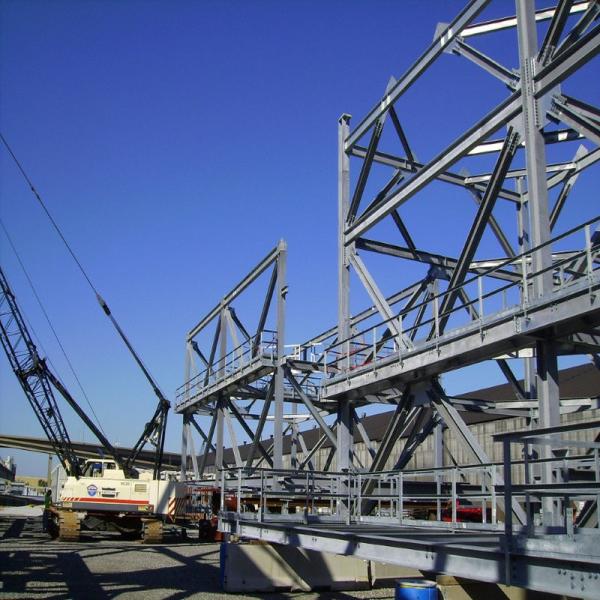 Multi Story Equipment Platform Steel Frame Structure with Painting / HDG Surface
