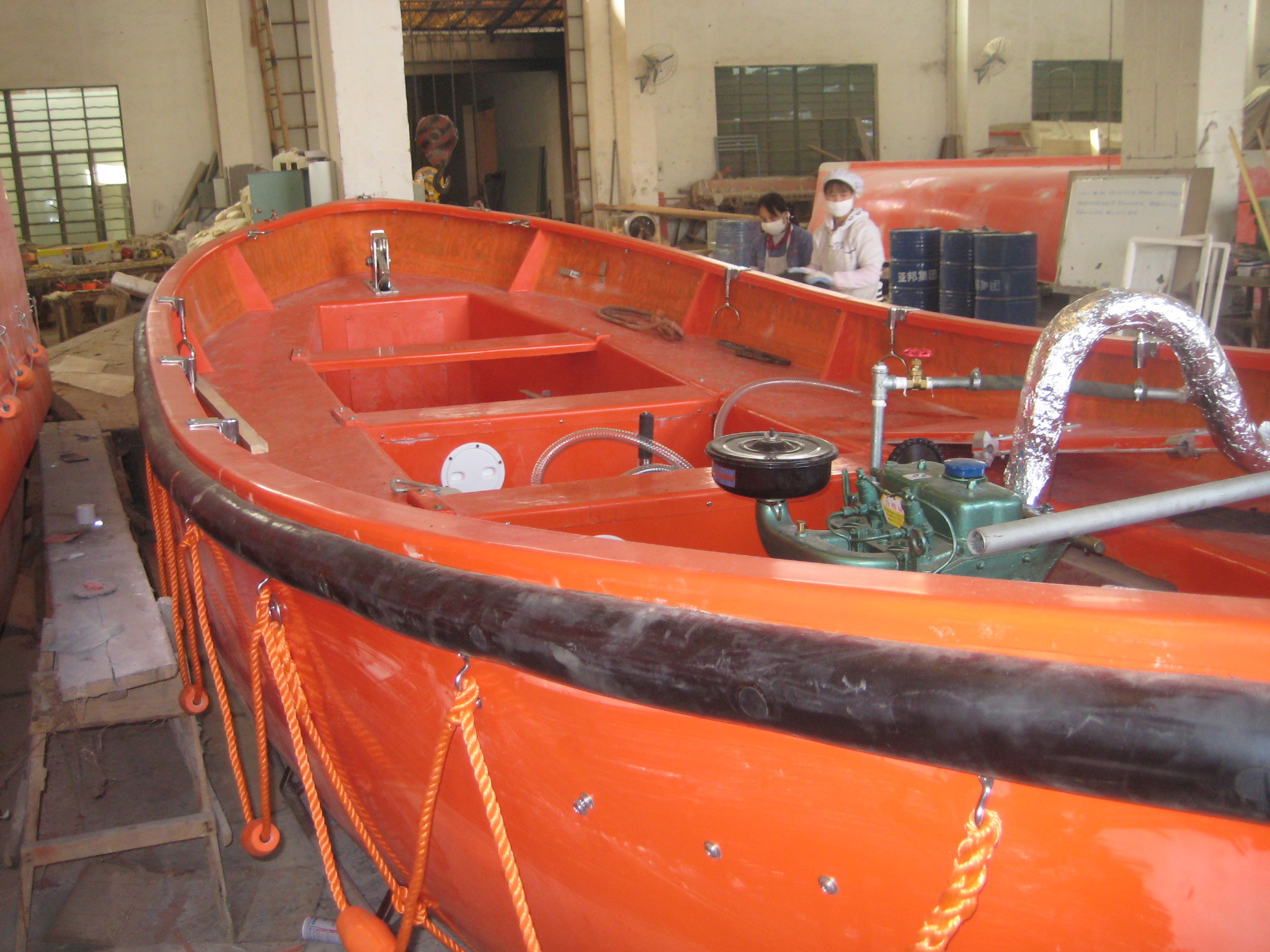 20 Persons Open Type Lifeboats SOLAS Rescue Boats with IACS Class Approval Ceritificate