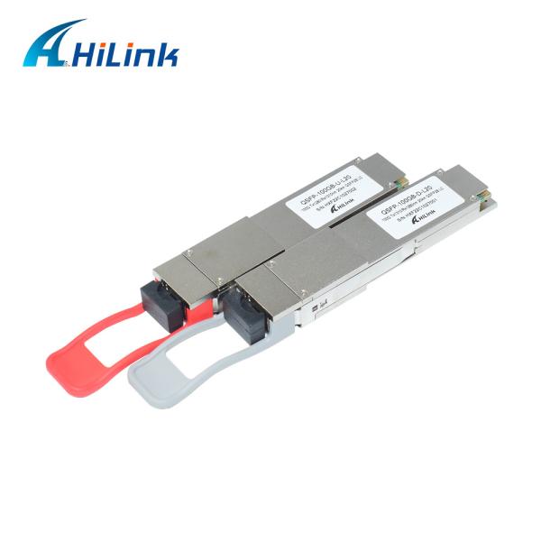 LC Simplex BiDi QSFP28 Transceiver 1280/1310nm 4WDM 20KM Single Fiber Single